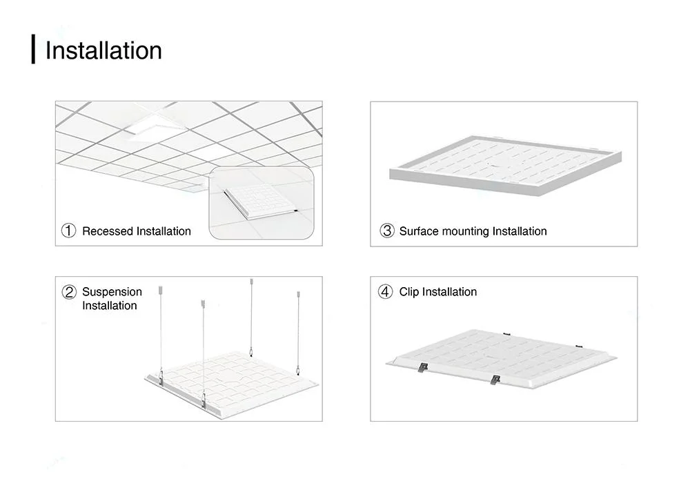 New ERP Recessed/Surface Mounted Backlit Lighting LED Flat Panel Lamp 60X60 40W 48W Ceiling LED Panel Light Square LED Panel